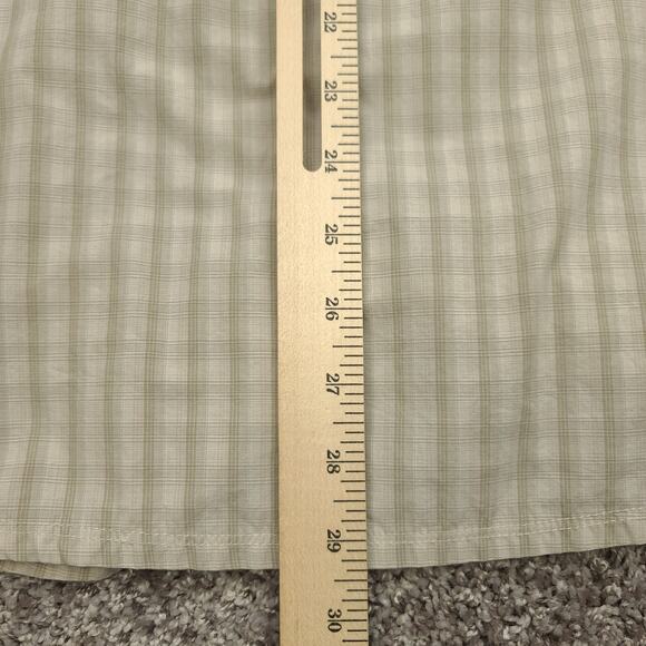 Columbia PFG Long Sleeve Button Up Shirt Mens Large Beige Plaid Fishing - Picture 6 of 6